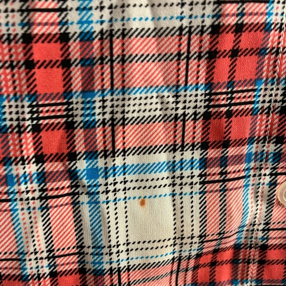 BaileyBlue Multicolor Shirt Dress Button Up Plaid Sleeveless M - Picture 11 of 11